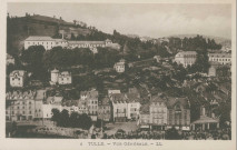 Tulle : "2 Tulle. - Vue générale.". On aperçoit un important cortège depuis le pont de la Barrière vers la rue Jean-Jaurès.