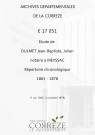 Répertoire chronologique : 1 juin 1863-5 novembre 1878