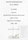 Répertoire chronologique : 20 décembre 1889-22 avril 1893