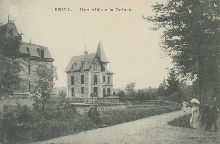 Brive-la-Gaillarde : "Brive. - Une allée à la Guierle".