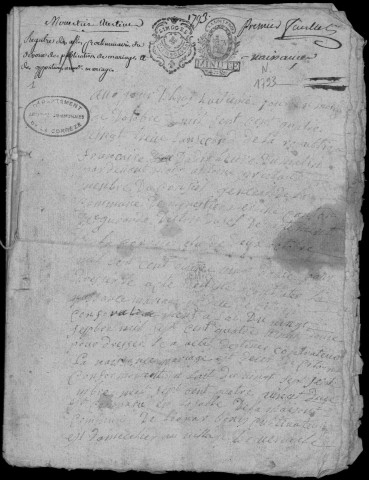 Naissances, mariages, décès (1793-1802)