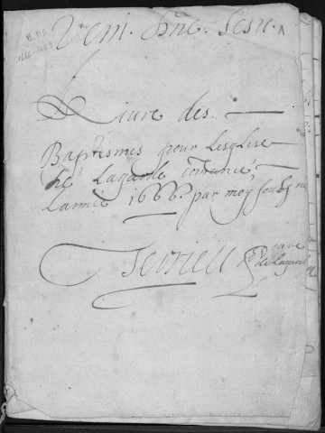 Baptêmes, mariages, sépultures (1666-1713)