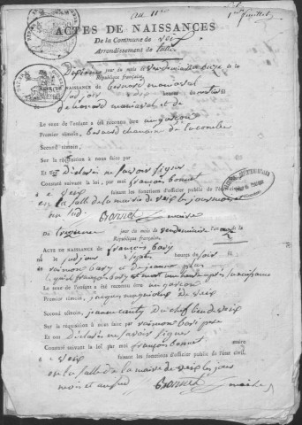 Naissances (1803-1848)