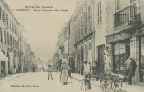 Argentat : "La Corrèze illustrée - 10. - Argentat - Route nationale - Les hôtels".