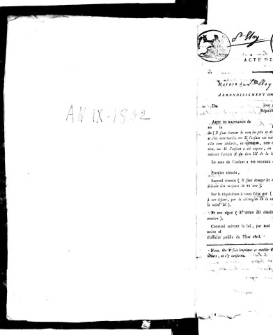 Naissances (1801-1842)