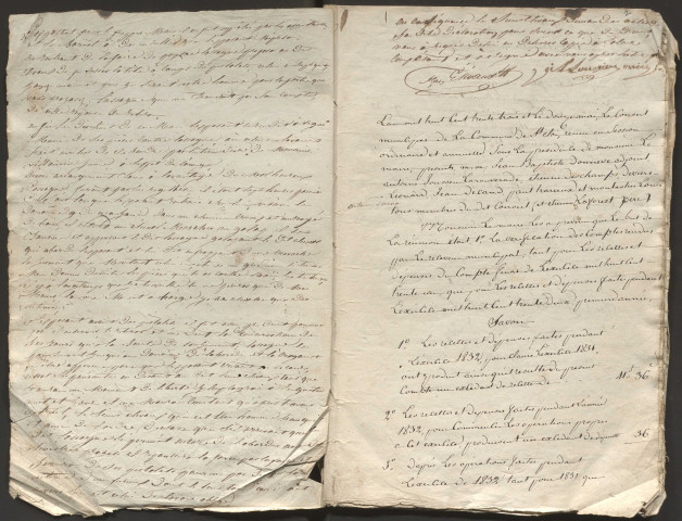 Délibérations du conseil municipal. 20 août 1829-27 février 1840