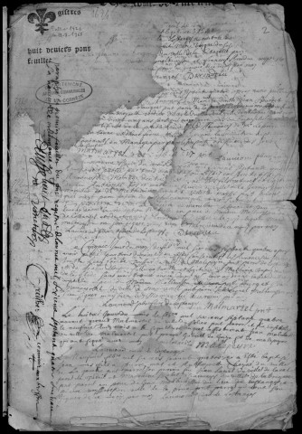 Baptêmes, mariages, sépultures (1674-1714)