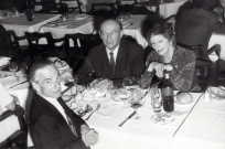 Au restaurant avec Peter et Kay Lake.