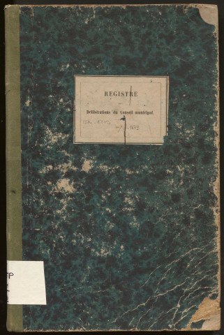 Délibérations du conseil municipal. 12 mars 1874-31 août 1879
