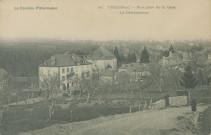 Treignac : "La Corrèze pittoresque - 50. Treignac - Vue prise de la gare - La gendarmerie".