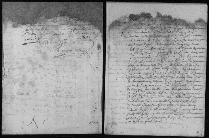 1657, janvier-juillet 1672, 1674, 1675, 1681, 1689