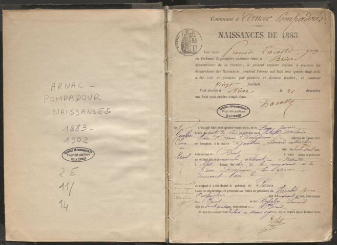 Naissances (1883-1902)