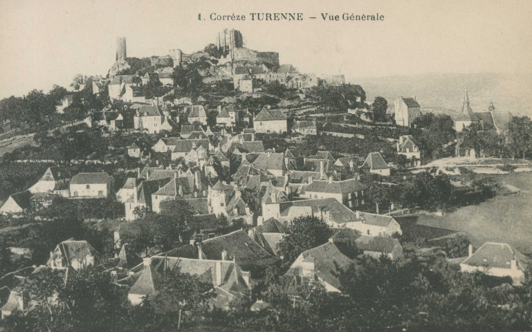 Turenne : "1. Corrèze Turenne - Vue générale".