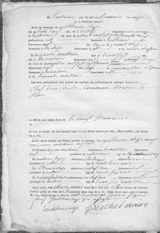 Mariages (1803-1848)