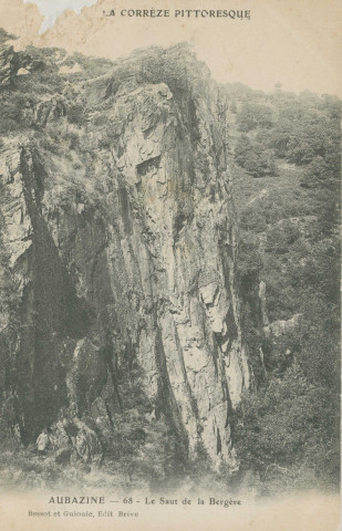 Aubazine : "La Corrèze pittoresque - Aubazine - 68 - Le saut de la Bergère".