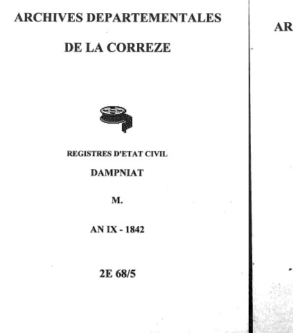 Mariages (1801-1842)