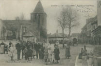 Allassac : "Corrèze - 12 - Allassac ; église et grand'place".