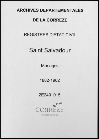 Mariages (1882-1902)