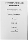 Mariages (1882-1902)