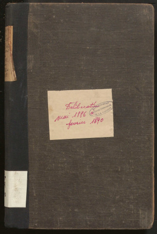 Délibérations du conseil municipal. 16 mai 1886-23 février 1890