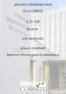 Répertoire chronologique et alphabétique