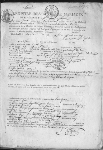 Mariages (1821-1836)