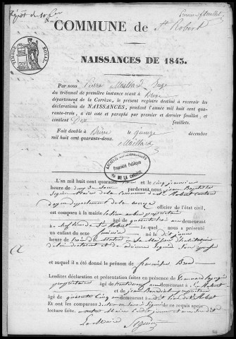 Naissances (1843-1882)