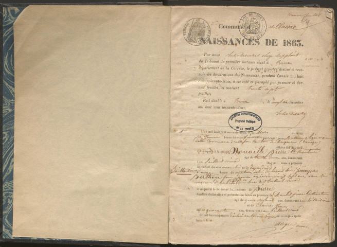 Naissances (1863-1872)