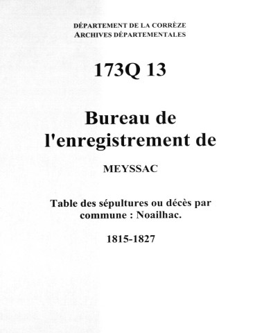 Commune de Noailhac.