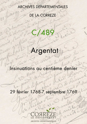 29 février 1768-7 septembre 1769
