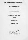 Naissances, mariages, décès (1883-1892)