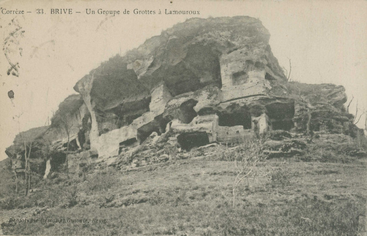 Noailles : "Corrèze - 33 Brive - Un groupe de grottes à Lamouroux".