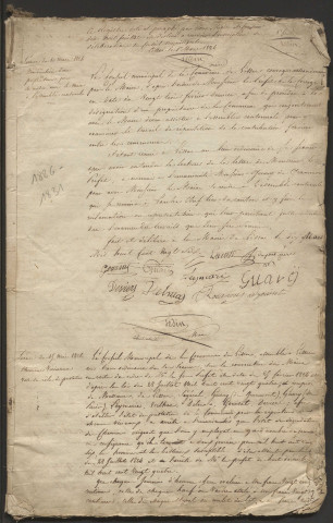 Délibérations du conseil municipal. 10 mars 1826-15 mai 1831