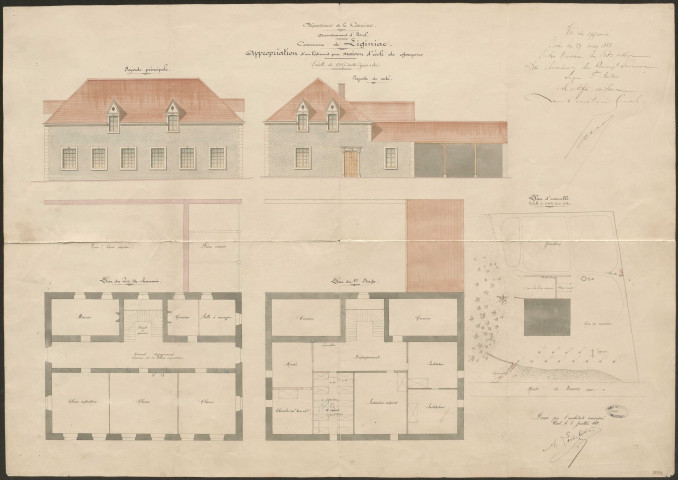 Maison d'école et foyer des campagnes.