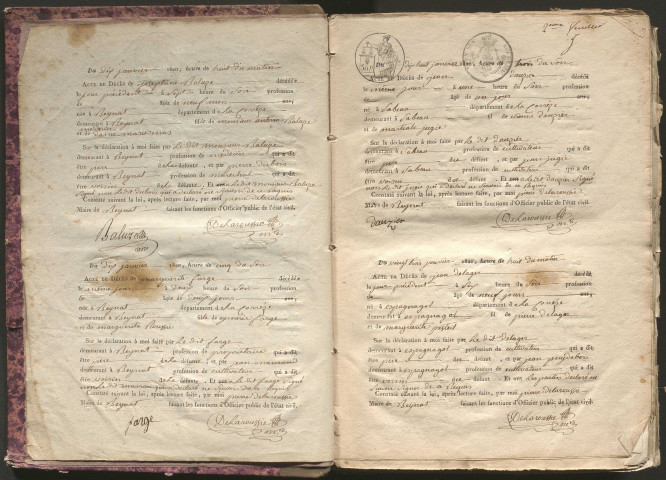 Décès (1800-1820)