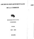 Naissances, mariages, décès (1843-1852)