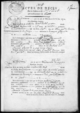 Décès (1803-1827)