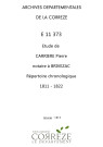 4 janvier 1811-31 décembre 1822