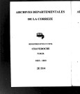 Naissances, mariages, décès (1823-1832)