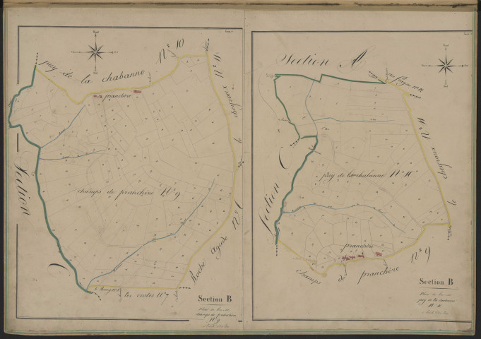 Sections B9-B10 du Champ de Pranchère et du Puy de la Chabanne