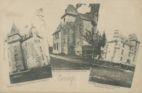 Pandrignes : "La Corrèze illustrée - Rosiers-d'Egletons, le château de Maumont - Pandrignes, le château de Larochette - Clergoux, le château de Sédières (orphelinat agricole)".
