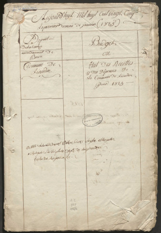 Délibérations du conseil municipal. 1er janvier 1825-14 mai 1837