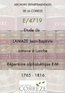Répertoire alphabétique E-M : 1765-1816