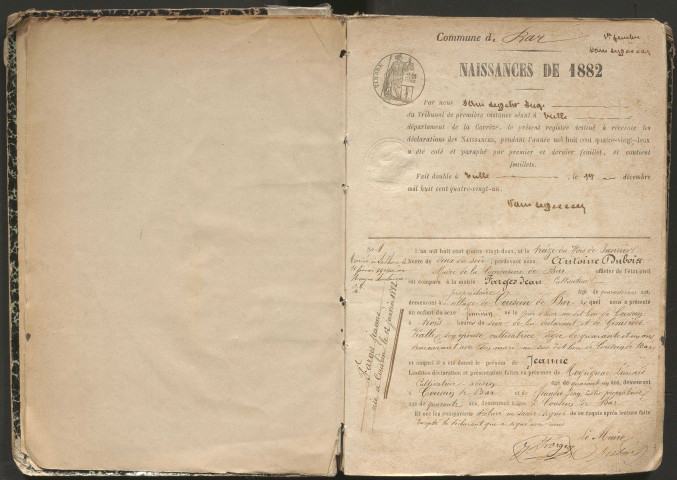 Naissances (1882-1902)