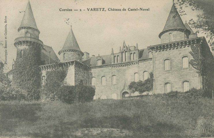 Varetz : " Corrèze - 2 - Varetz, château de Castel-Novel".