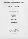 Naissances, mariages, décès (1843-1852)