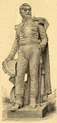 Sculpture du baron Jean-Baptiste Antoine Marcelin de Marbot.