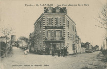 Allassac : "Corrèze - 22 - Allassac - Les deux avenues de la gare".