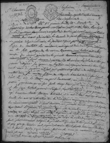 Naissances, mariages et tables (1793-1802)