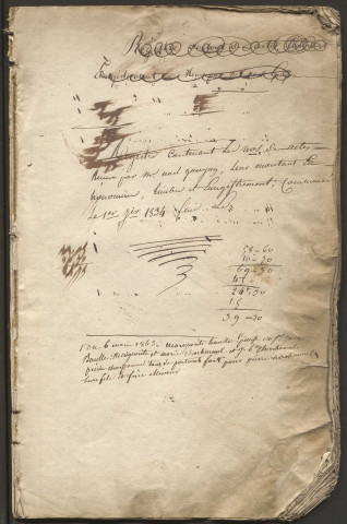 Répertoire chronologique : janvier 1834-décembre 1846.